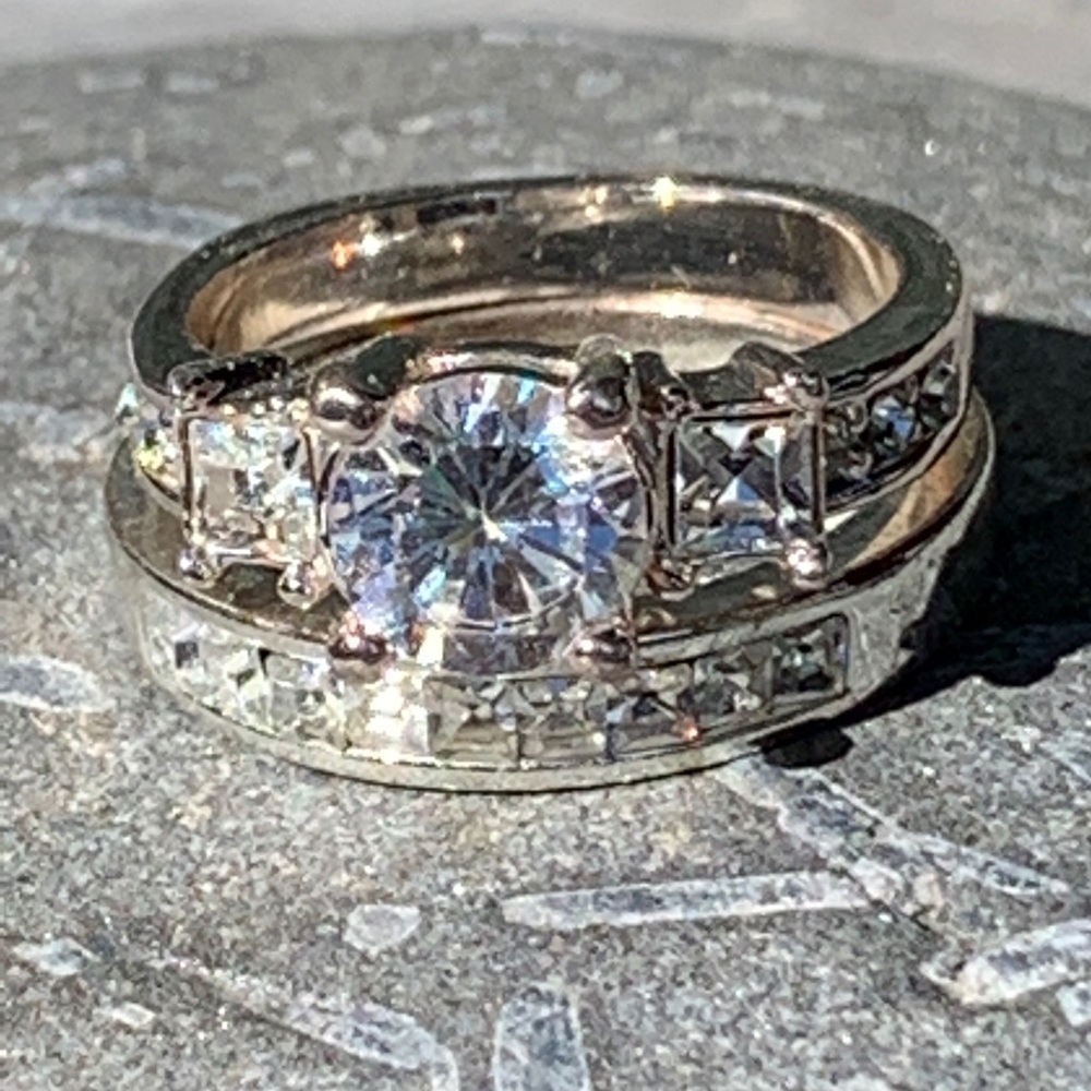 Cubic Zirconia Ring Set